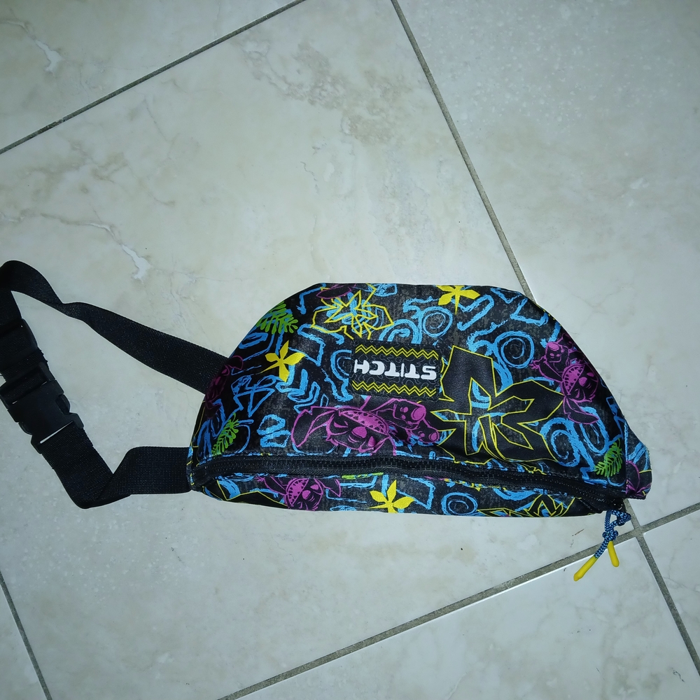 Kids Fanny Pack - Black with Multicolor Design